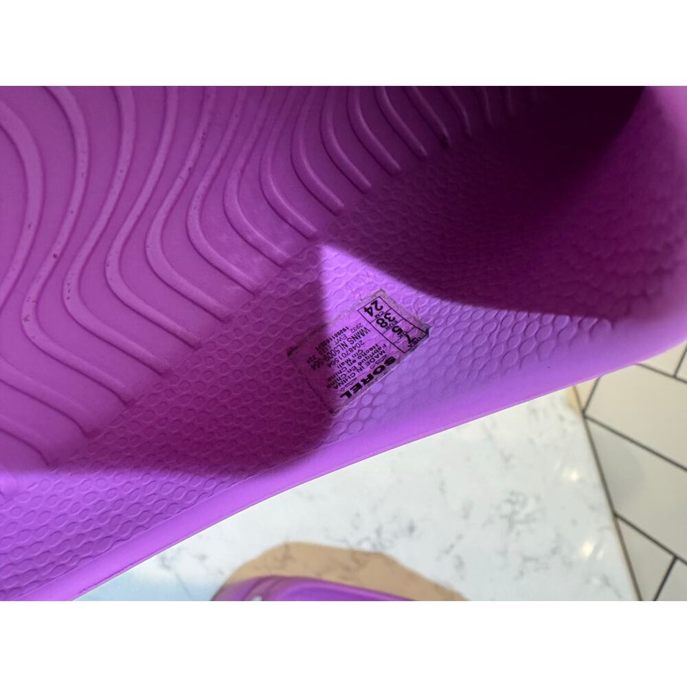 SOREL Caribou Clog color Foxglove/Sea Salt size 7 platform Gorpcore dopamine - Picture 8 of 9
